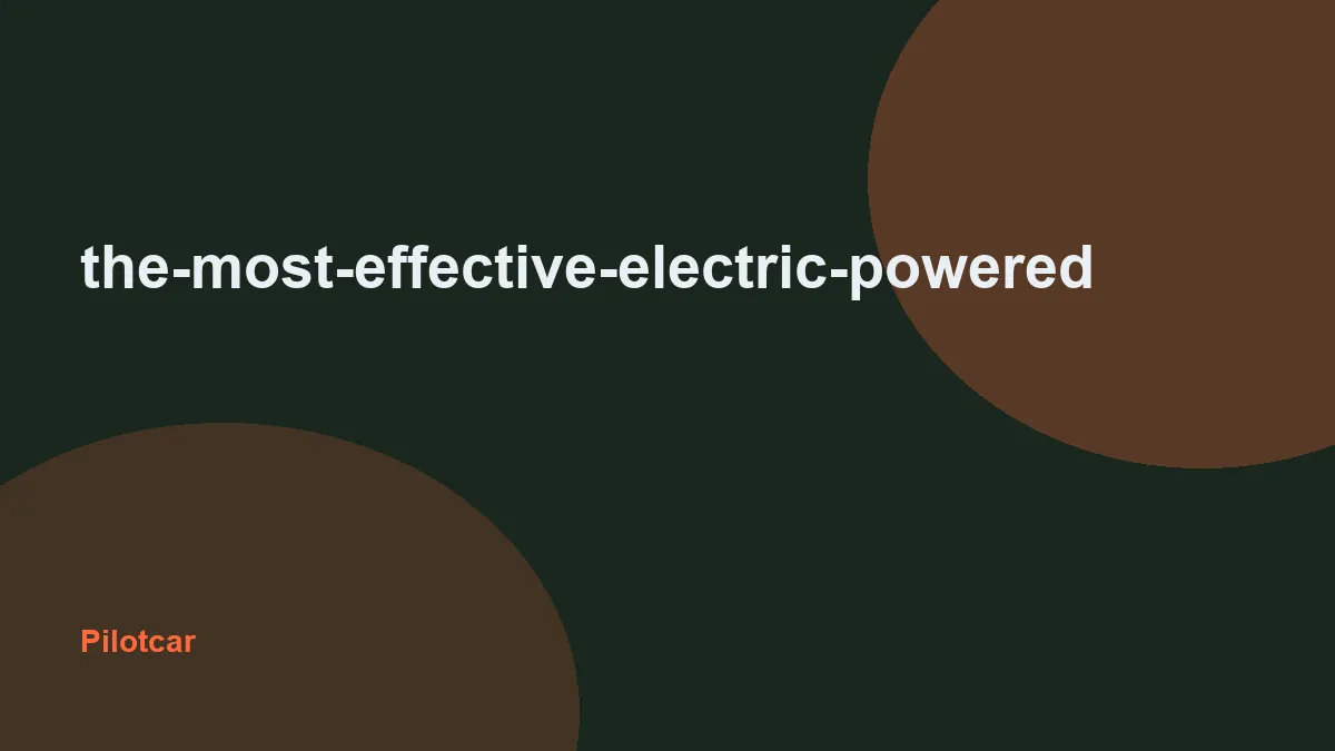the-most-effective-electric-powered — overview visual
